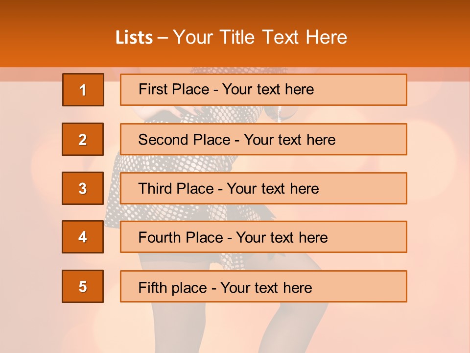 Close Up Expression Fashion PowerPoint Template