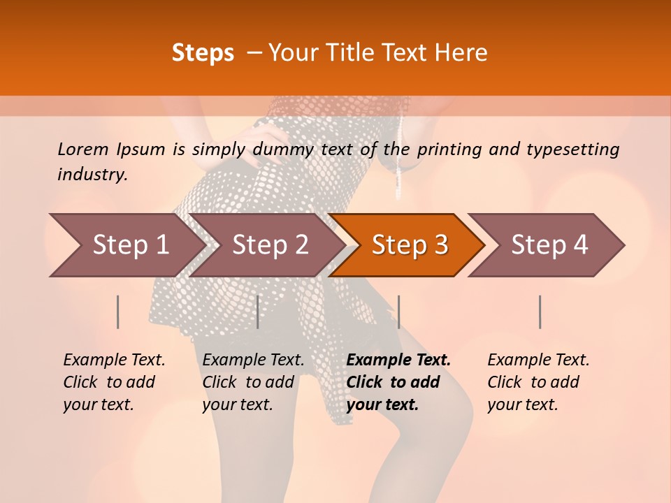 Close Up Expression Fashion PowerPoint Template