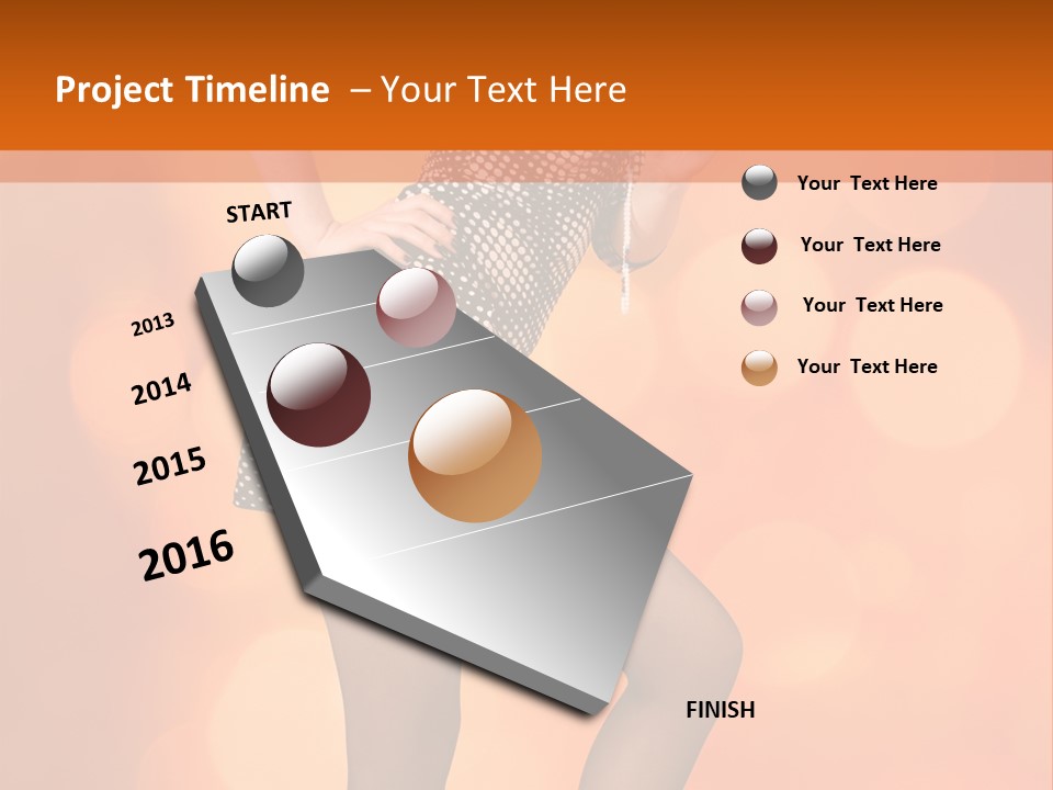 Close Up Expression Fashion PowerPoint Template