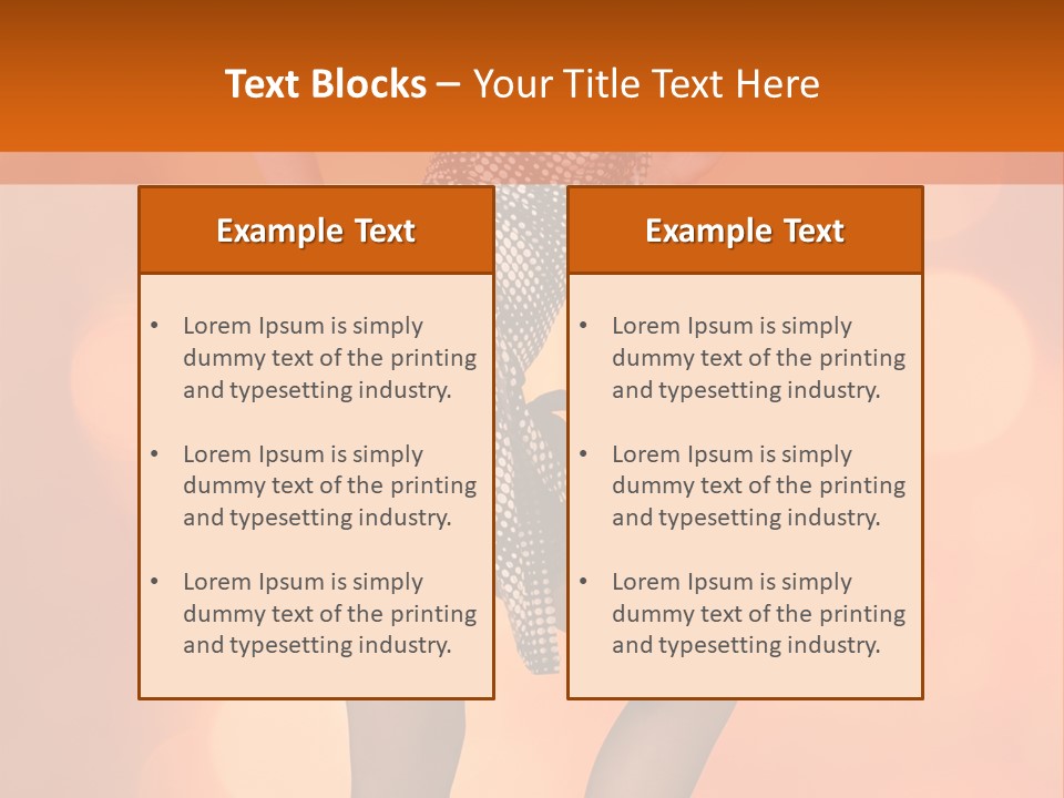Close Up Expression Fashion PowerPoint Template