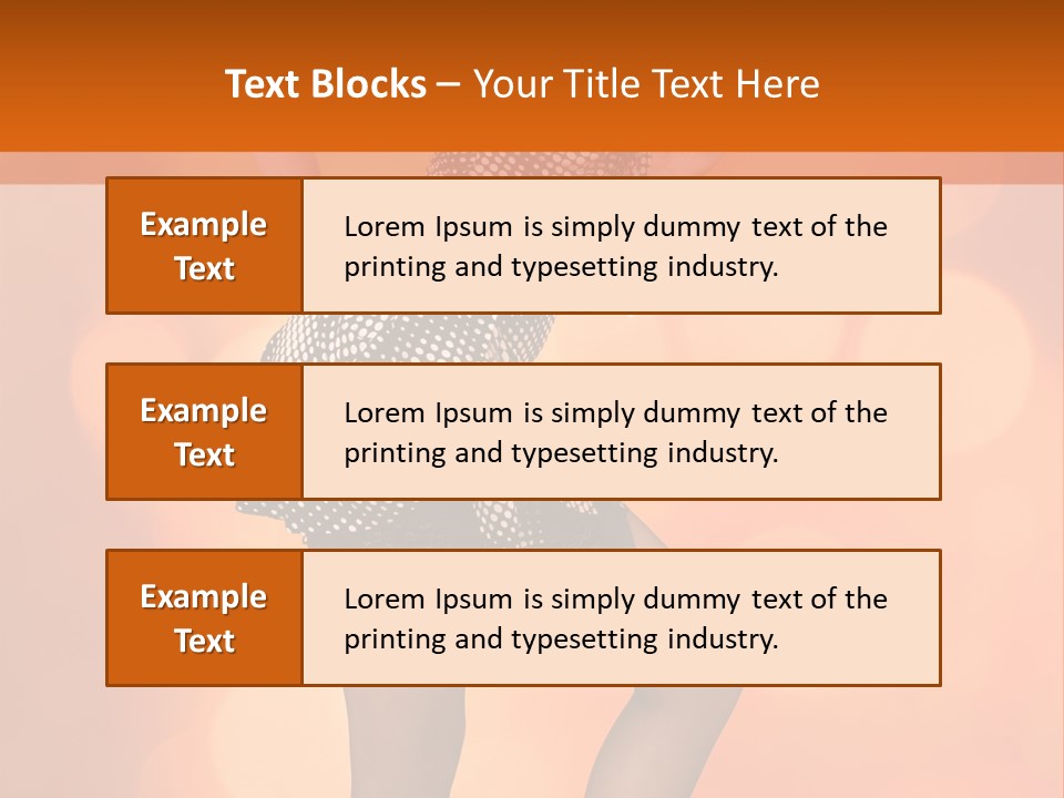 Close Up Expression Fashion PowerPoint Template
