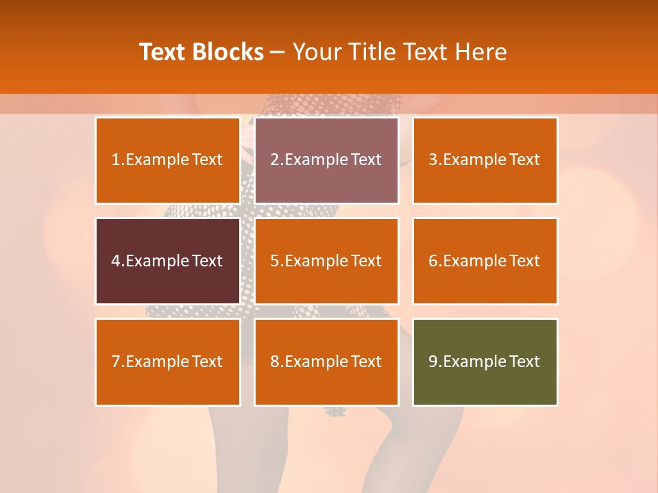 Close Up Expression Fashion PowerPoint Template