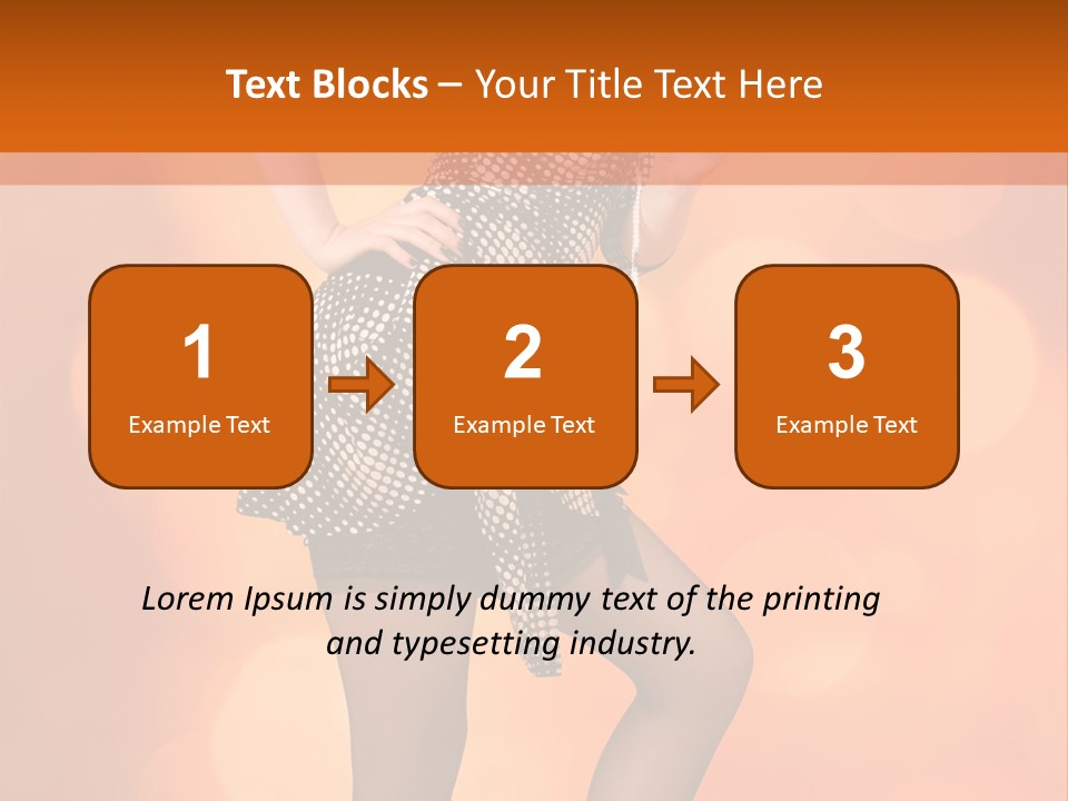 Close Up Expression Fashion PowerPoint Template