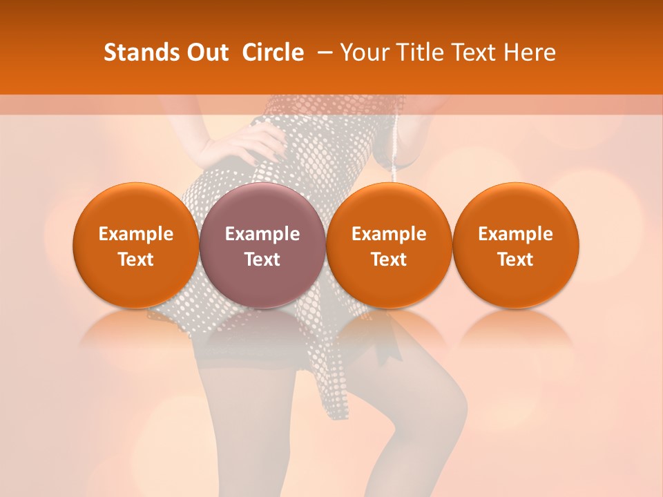 Close Up Expression Fashion PowerPoint Template