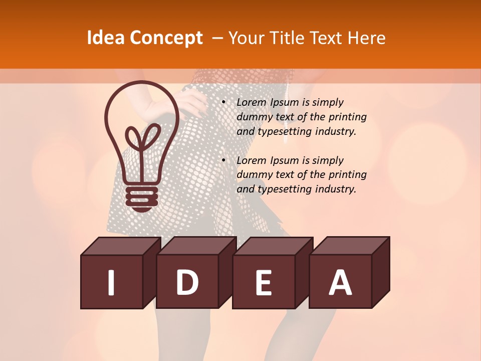 Close Up Expression Fashion PowerPoint Template