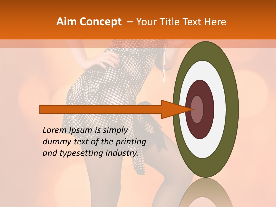 Close Up Expression Fashion PowerPoint Template