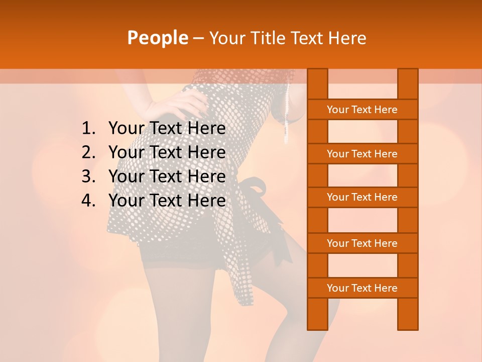 Close Up Expression Fashion PowerPoint Template