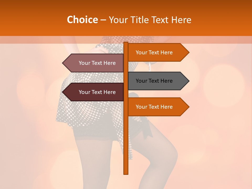 Close Up Expression Fashion PowerPoint Template