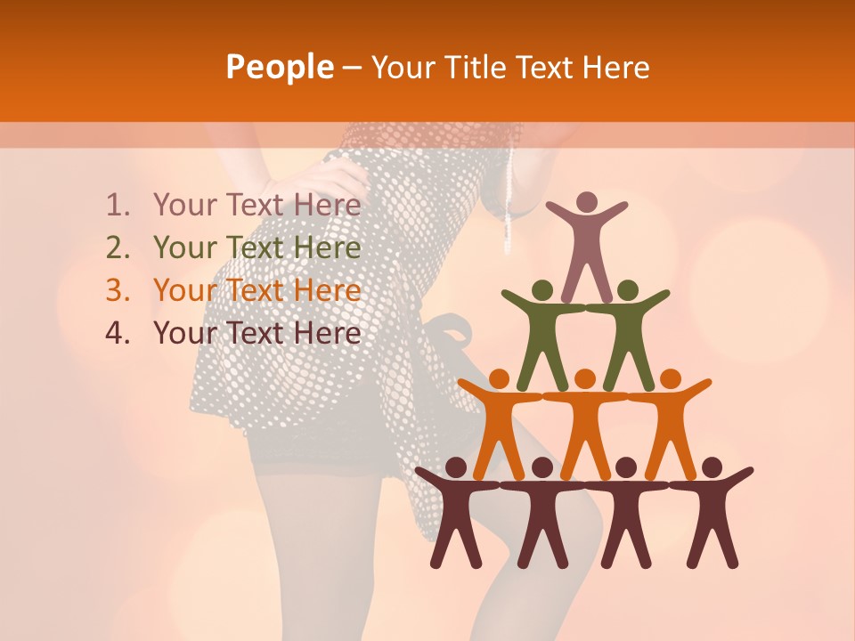 Close Up Expression Fashion PowerPoint Template