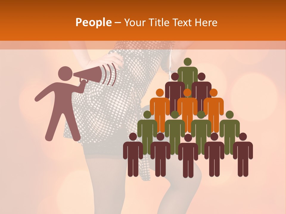 Close Up Expression Fashion PowerPoint Template