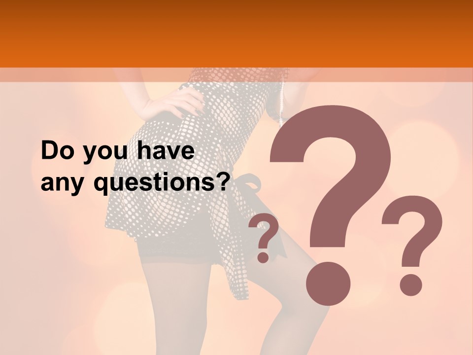 Close Up Expression Fashion PowerPoint Template