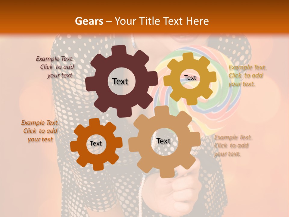 Rainbow Person Dramatic PowerPoint Template