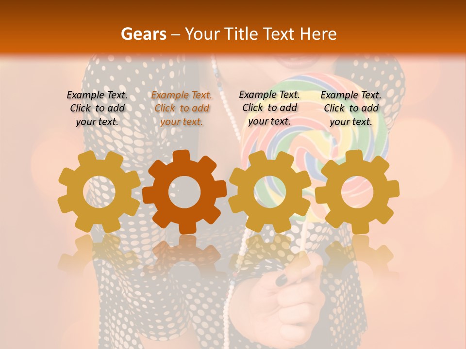 Rainbow Person Dramatic PowerPoint Template