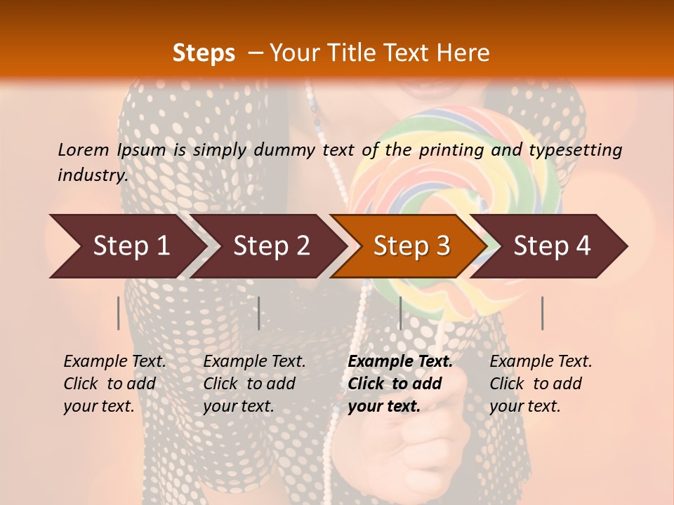 Rainbow Person Dramatic PowerPoint Template