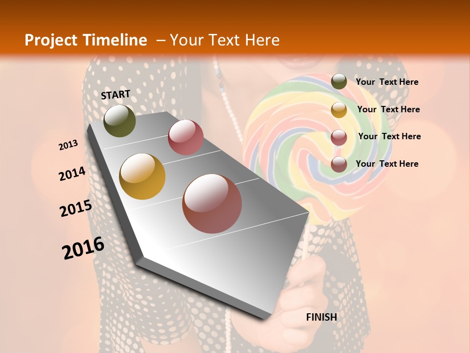 Rainbow Person Dramatic PowerPoint Template