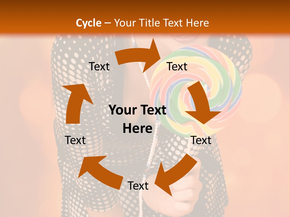 Rainbow Person Dramatic PowerPoint Template