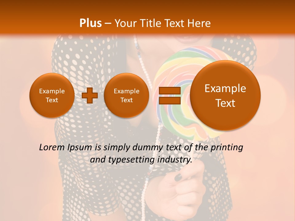 Rainbow Person Dramatic PowerPoint Template