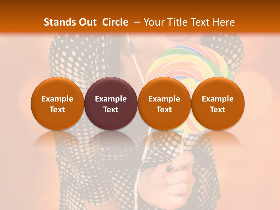 Rainbow Person Dramatic PowerPoint Template