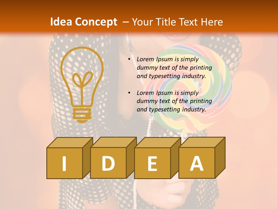 Rainbow Person Dramatic PowerPoint Template