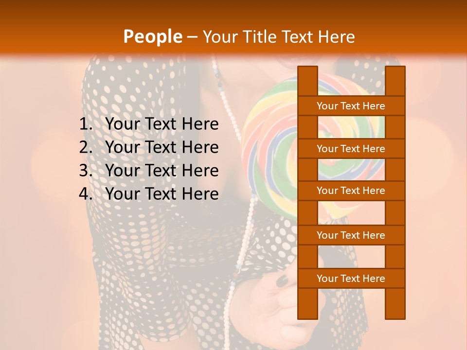 Rainbow Person Dramatic PowerPoint Template