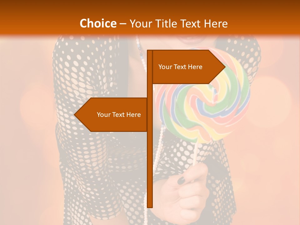 Rainbow Person Dramatic PowerPoint Template