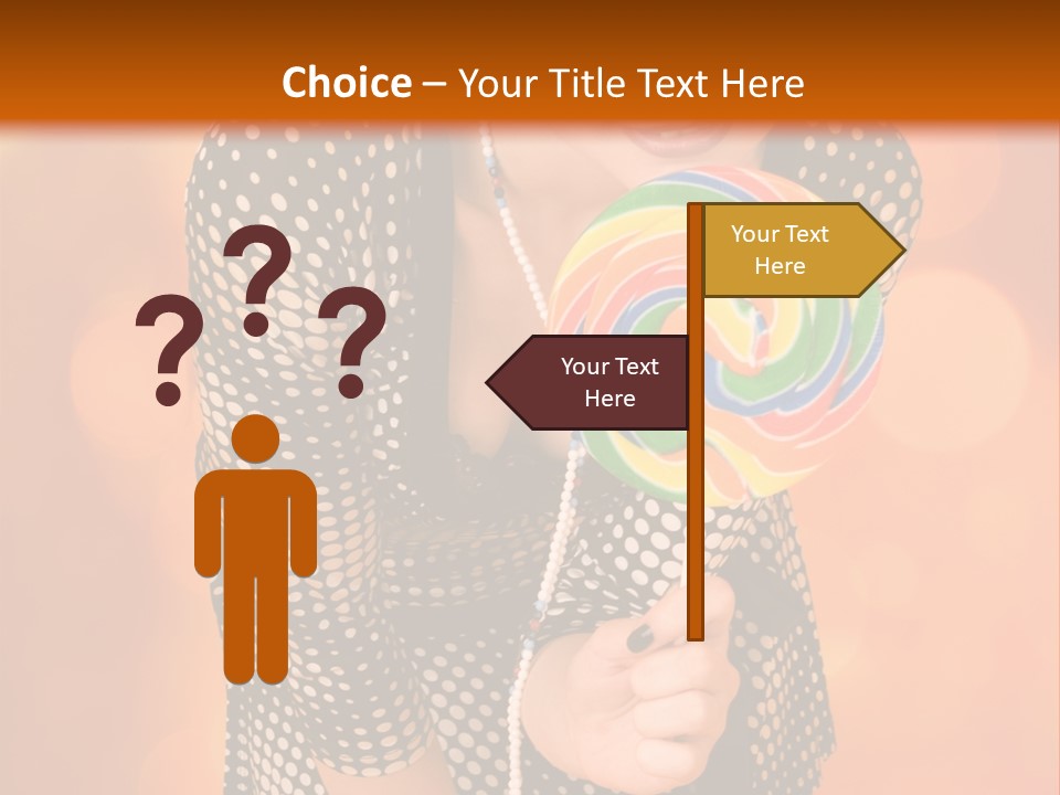 Rainbow Person Dramatic PowerPoint Template