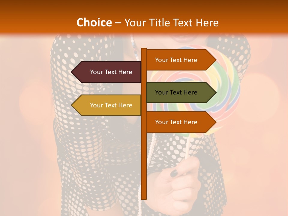 Rainbow Person Dramatic PowerPoint Template