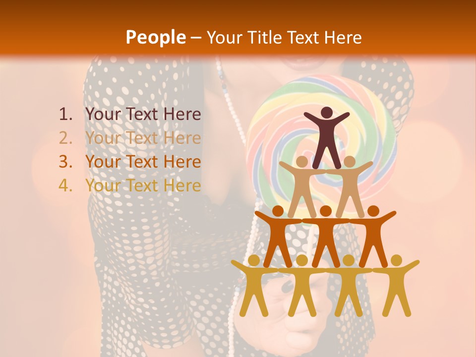 Rainbow Person Dramatic PowerPoint Template