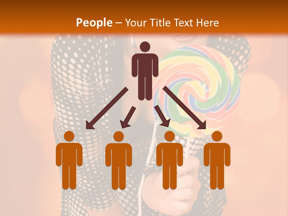 Rainbow Person Dramatic PowerPoint Template