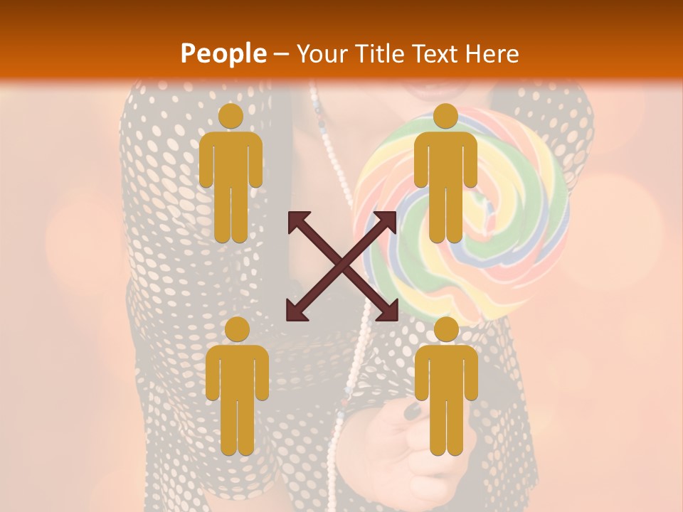 Rainbow Person Dramatic PowerPoint Template