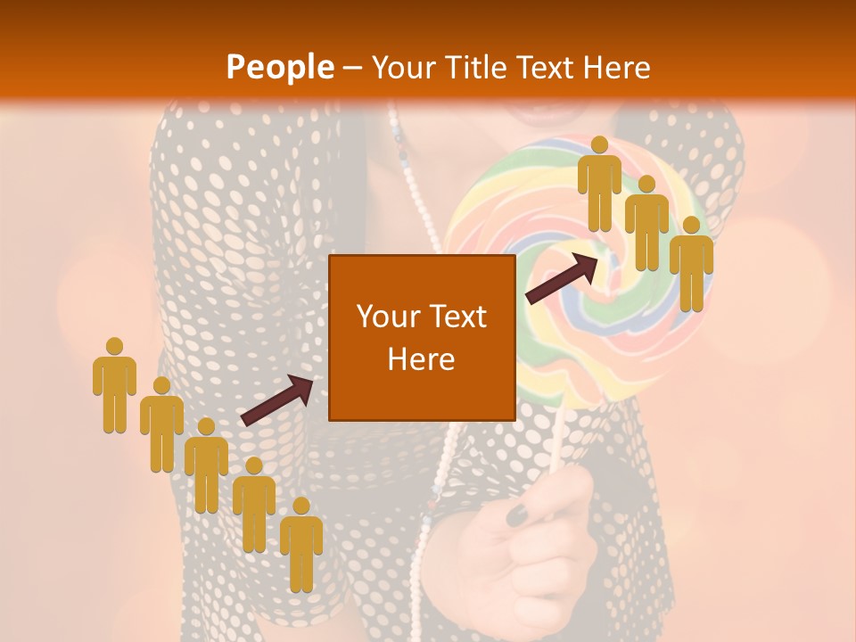 Rainbow Person Dramatic PowerPoint Template