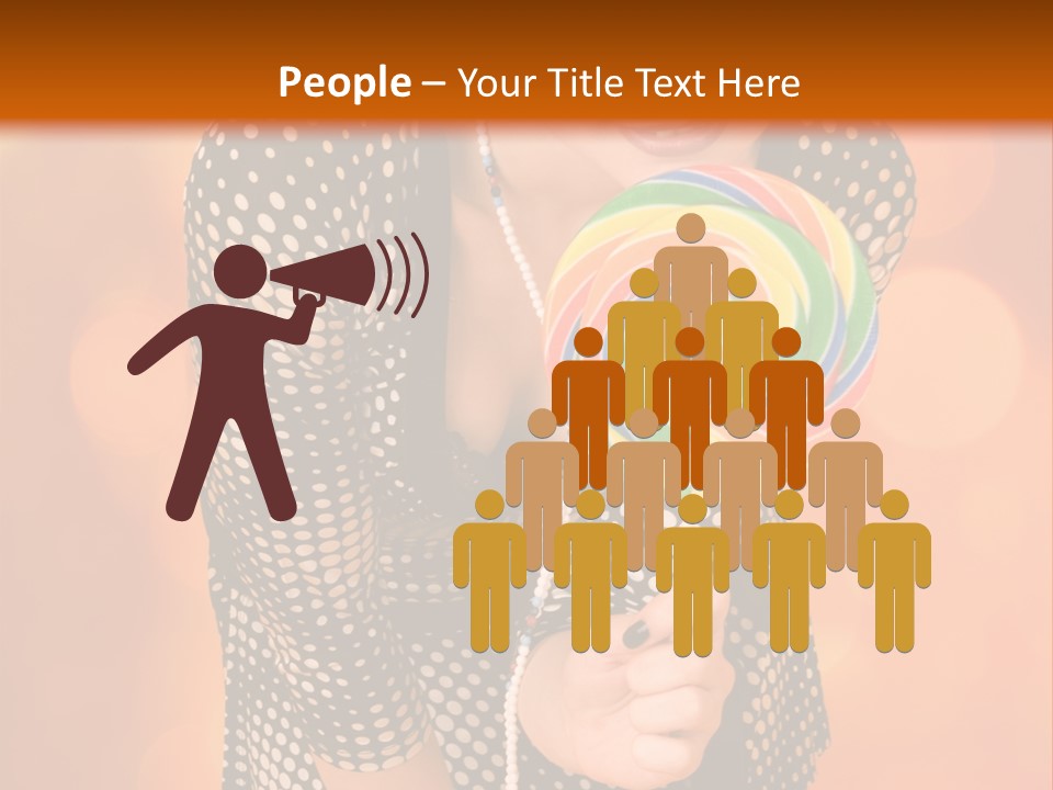 Rainbow Person Dramatic PowerPoint Template