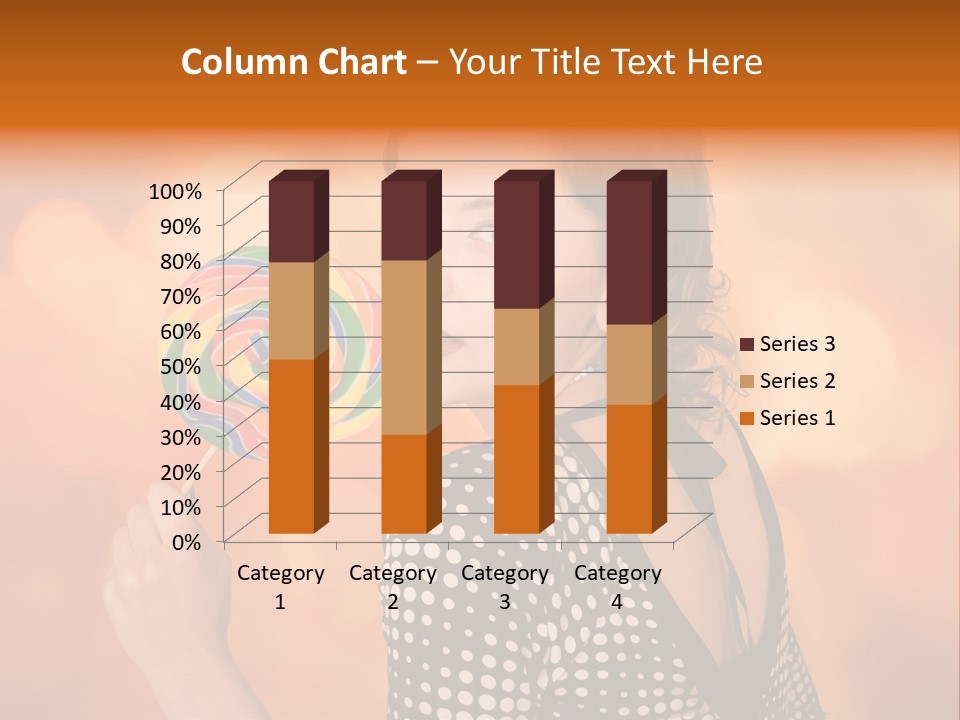 Brunette Exotic Lollipop PowerPoint Template