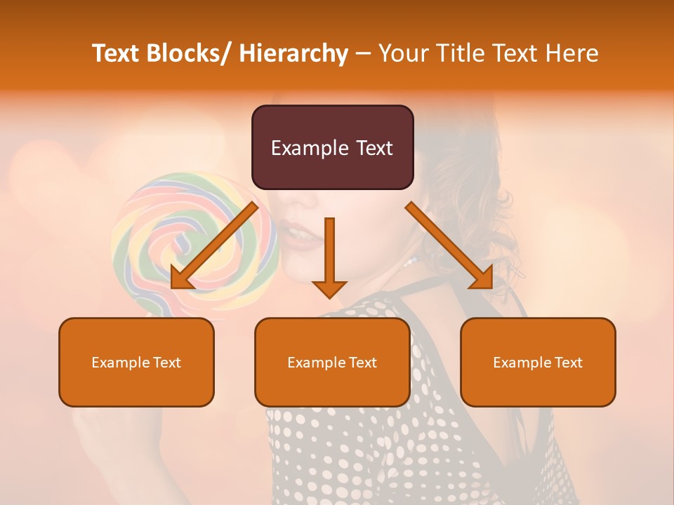 Brunette Exotic Lollipop PowerPoint Template