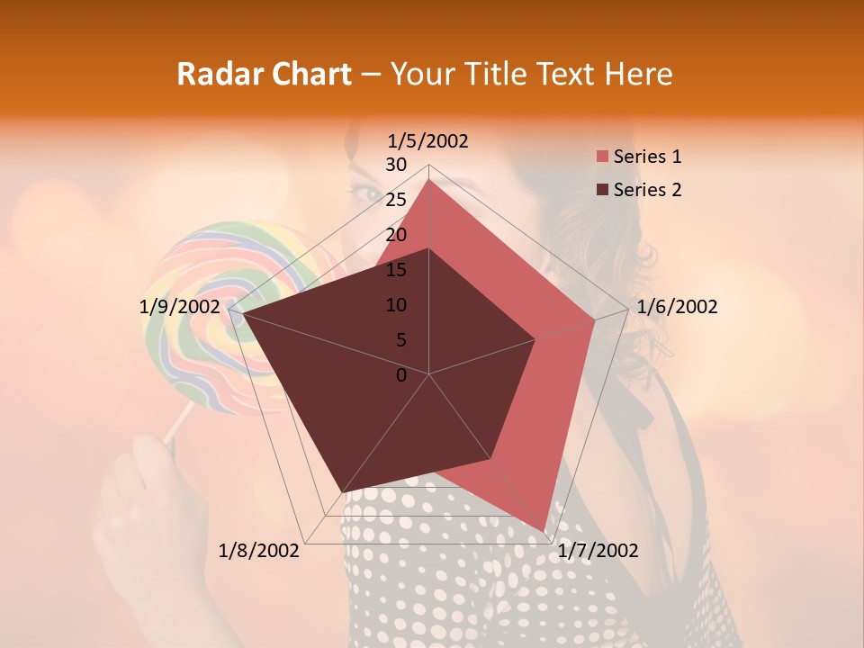 Brunette Exotic Lollipop PowerPoint Template