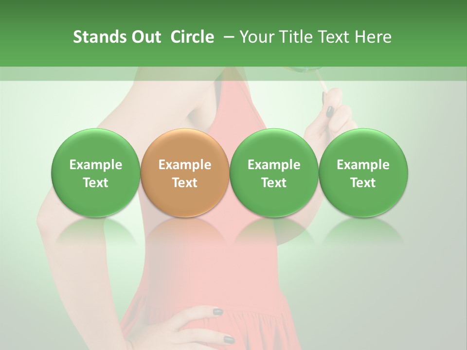 Sexy Lollipop Black PowerPoint Template