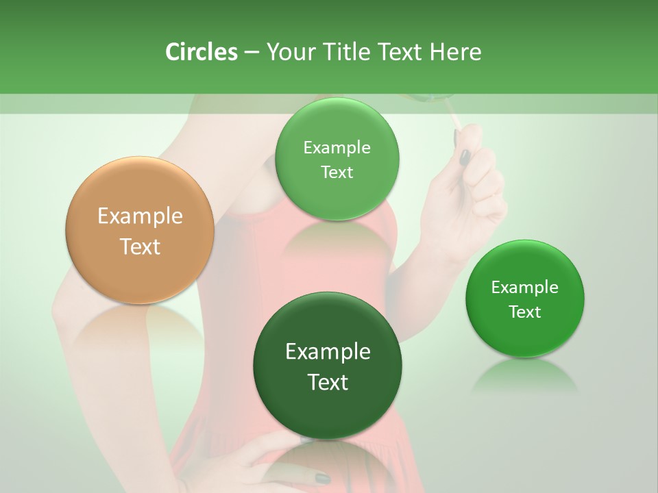 Sexy Lollipop Black PowerPoint Template