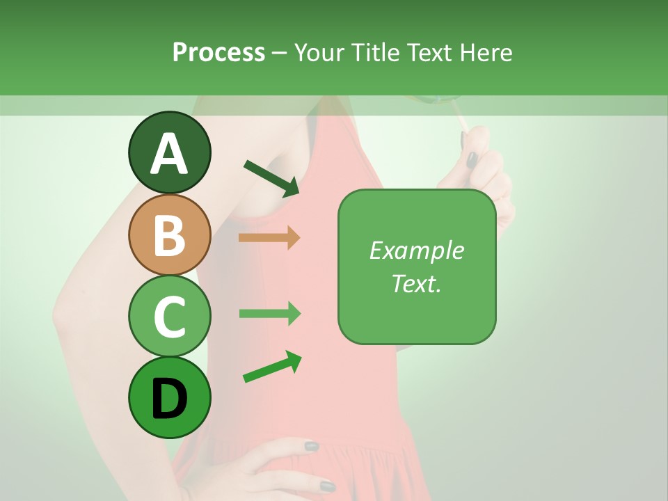 Sexy Lollipop Black PowerPoint Template