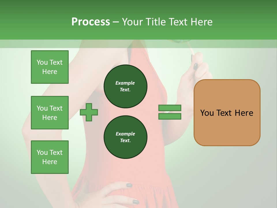 Sexy Lollipop Black PowerPoint Template