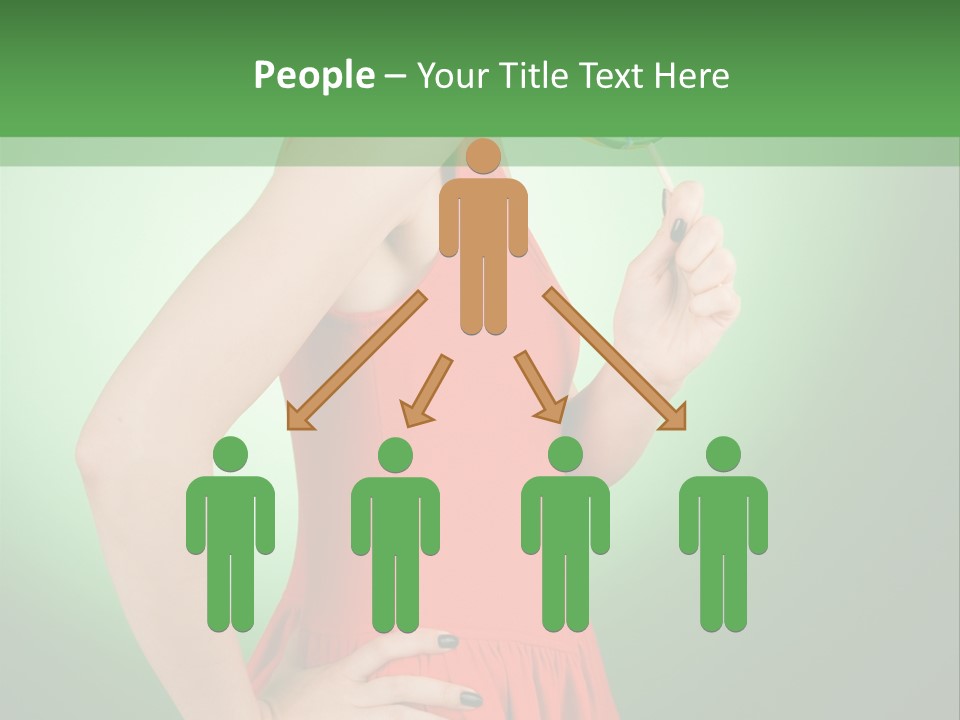 Sexy Lollipop Black PowerPoint Template