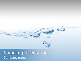 Flowing Drip Bubble PowerPoint Template