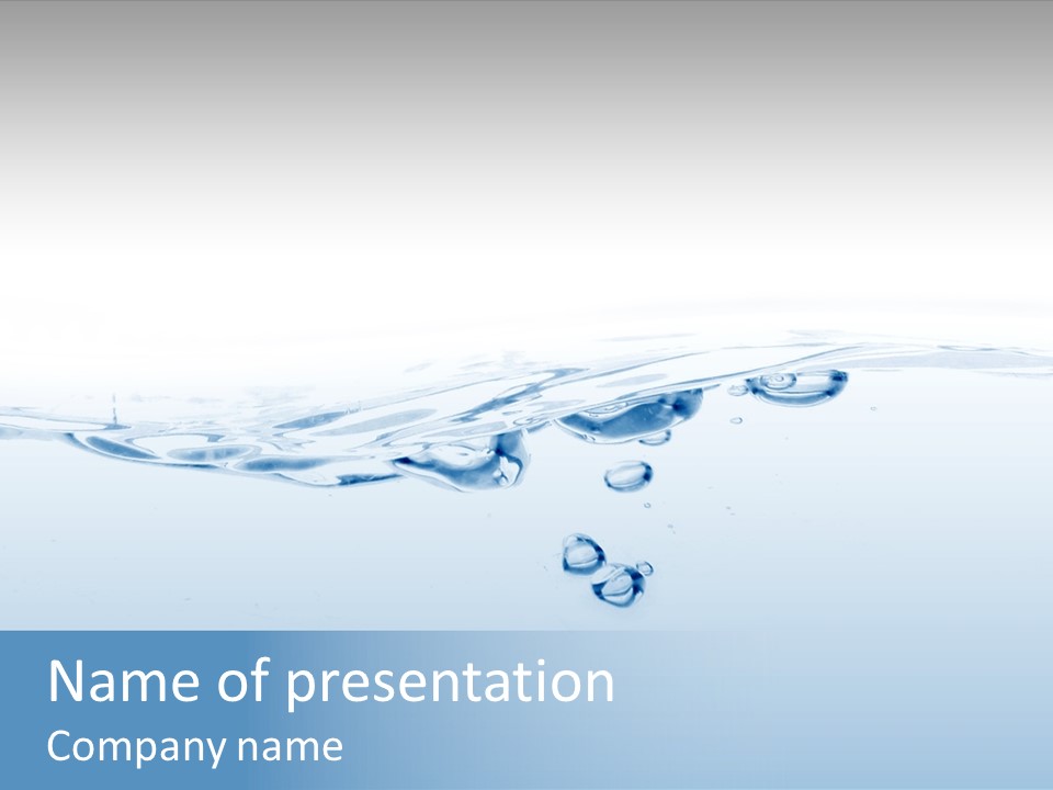 Flowing Drip Bubble PowerPoint Template