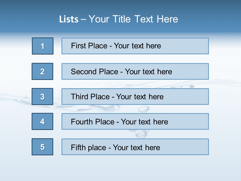 Flowing Drip Bubble PowerPoint Template