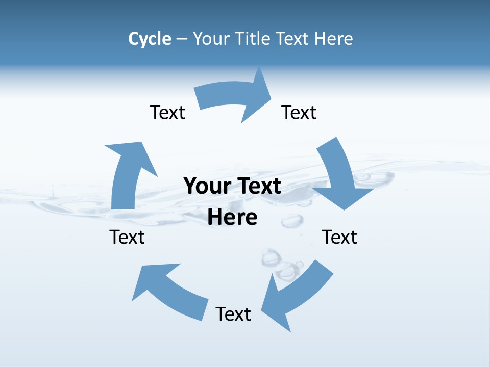 Flowing Drip Bubble PowerPoint Template