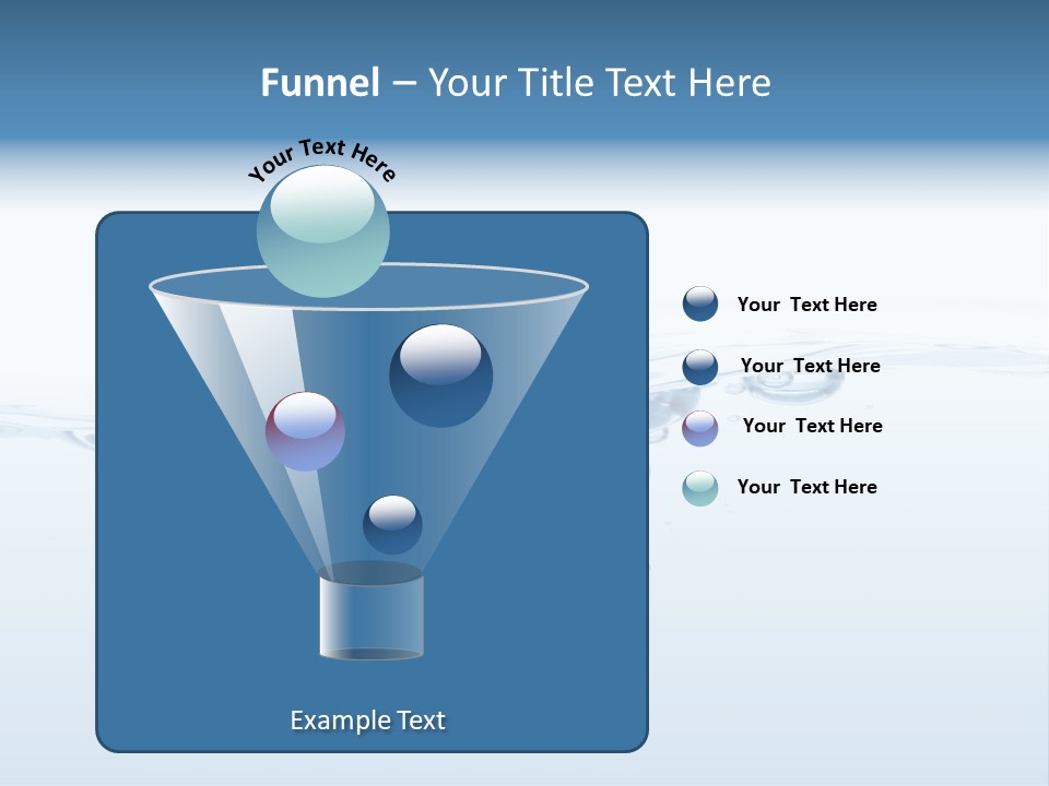 Flowing Drip Bubble PowerPoint Template