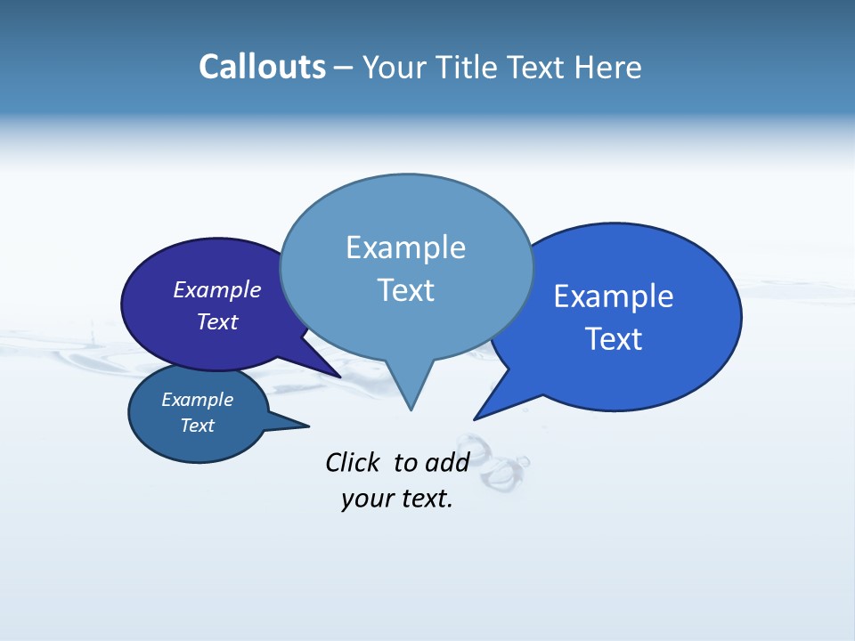 Flowing Drip Bubble PowerPoint Template