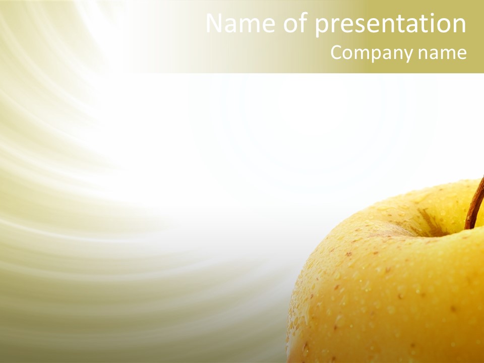 Nutritious Natural Juicy PowerPoint Template