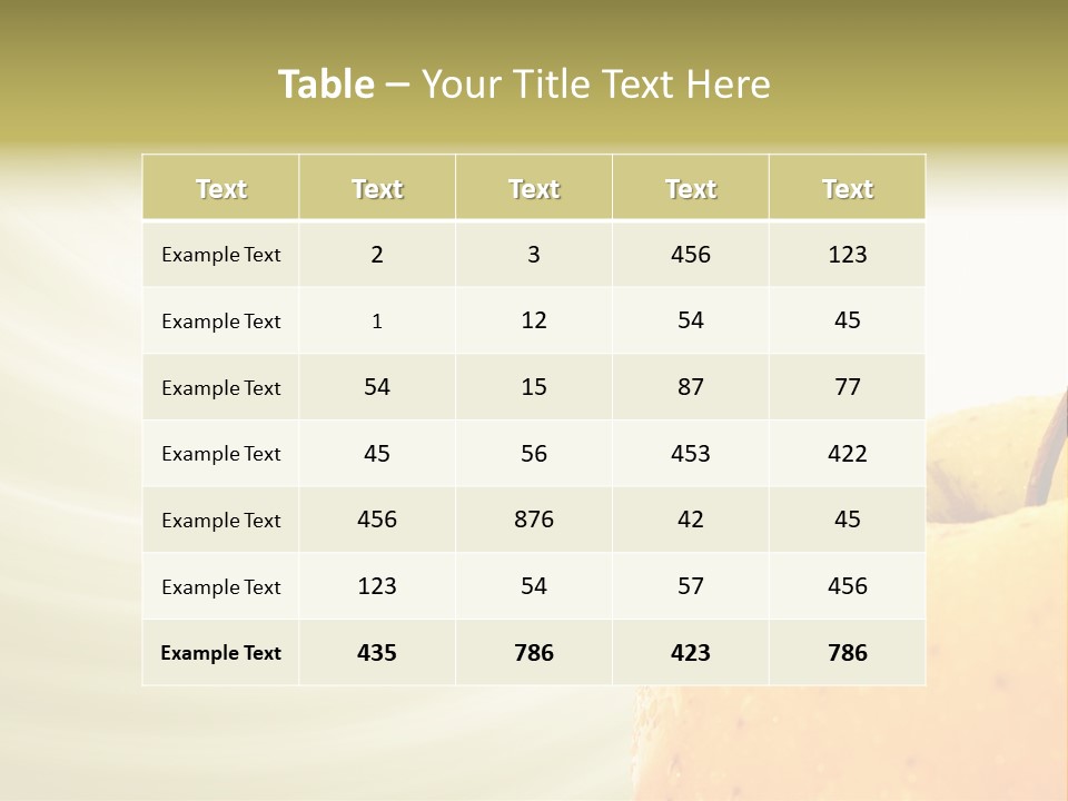 Nutritious Natural Juicy PowerPoint Template