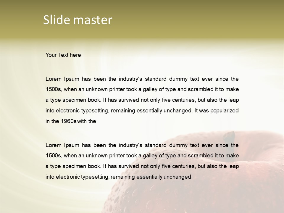 Purity Delicious Fruity PowerPoint Template
