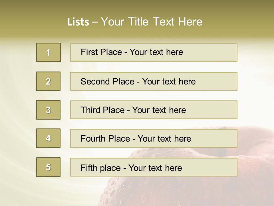 Purity Delicious Fruity PowerPoint Template